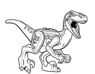 Раскраски Лего Динозавры. Раскраска 14