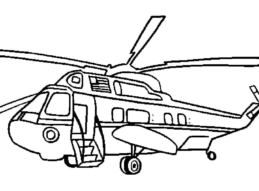 Раскраска Вертолет. Раскраска 31