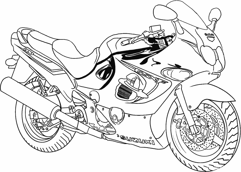 Раскраска Мотоцикл. Раскраска 8