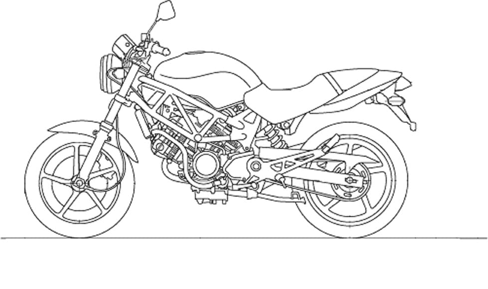 Раскраска Мотоцикл. Раскраска 9