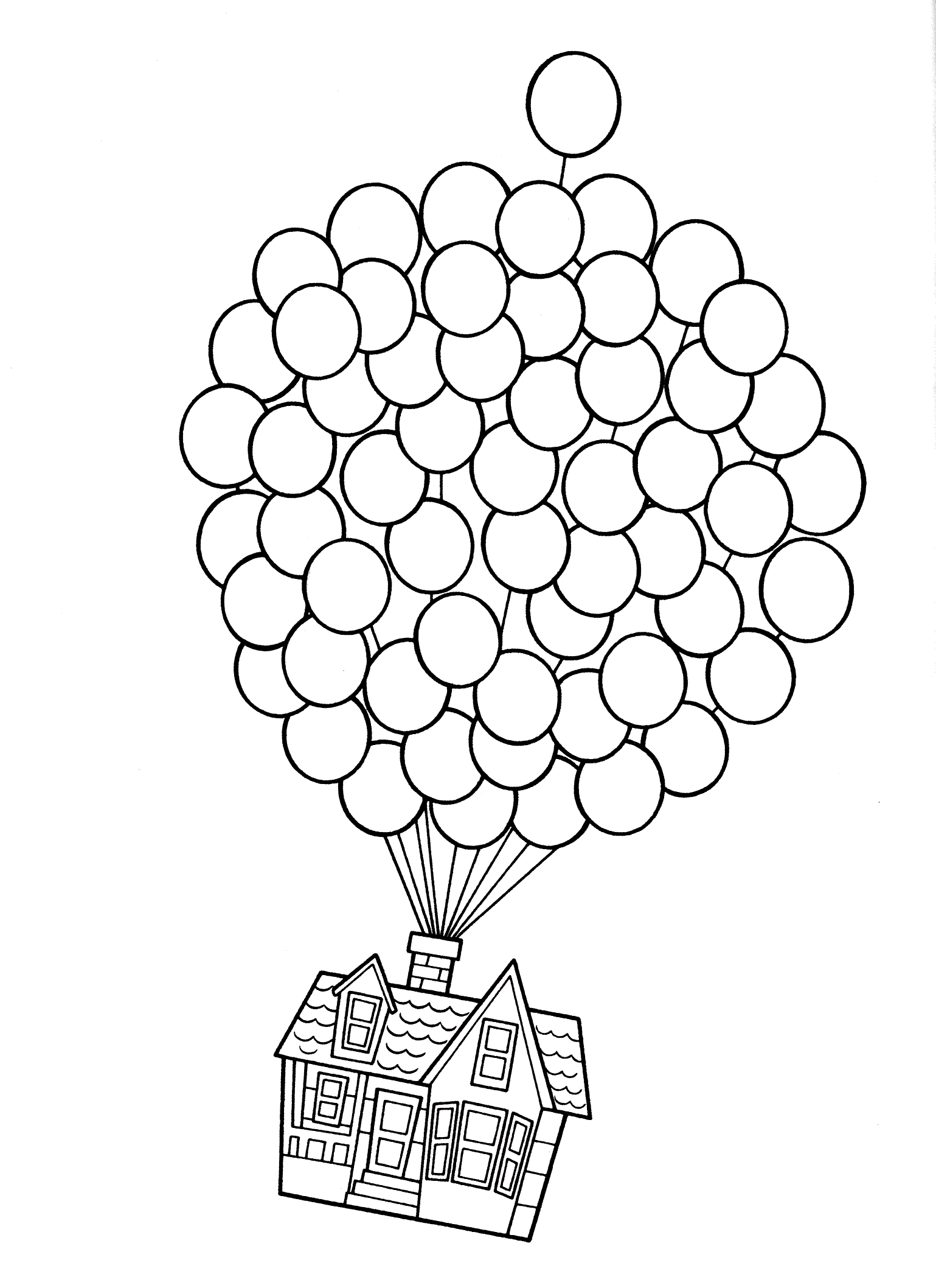 Раскраска Воздушные шарики. Раскраска 13