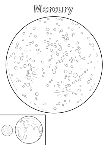 Раскраска Солнечная система. Раскраска 4