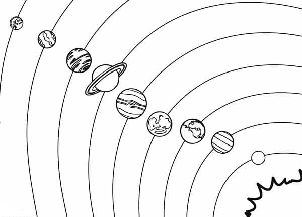 Раскраска Солнечная система. Раскраска 28