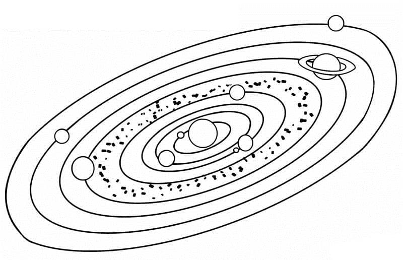 Раскраска Солнечная система. Раскраска 30