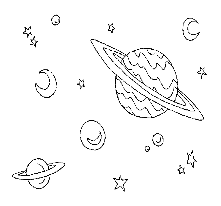 Раскраска Солнечная система. Раскраска 11