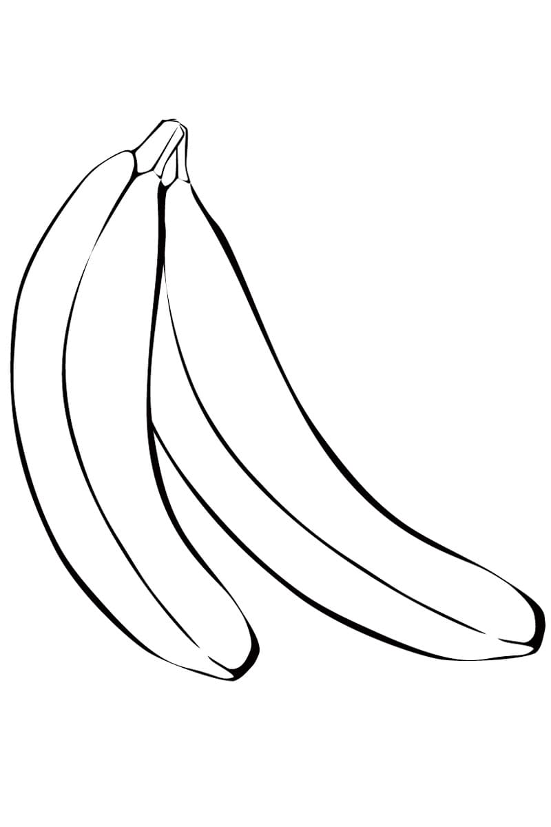 Раскраска Банан. Раскраска 19