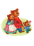 Раскраска Три медведя