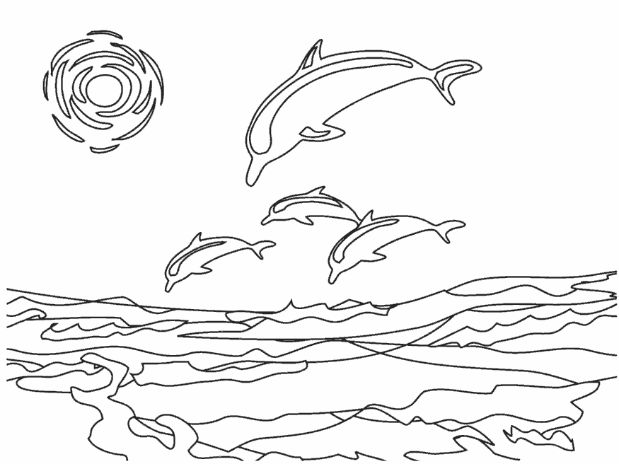 Раскраска Дельфин. Раскраска 21