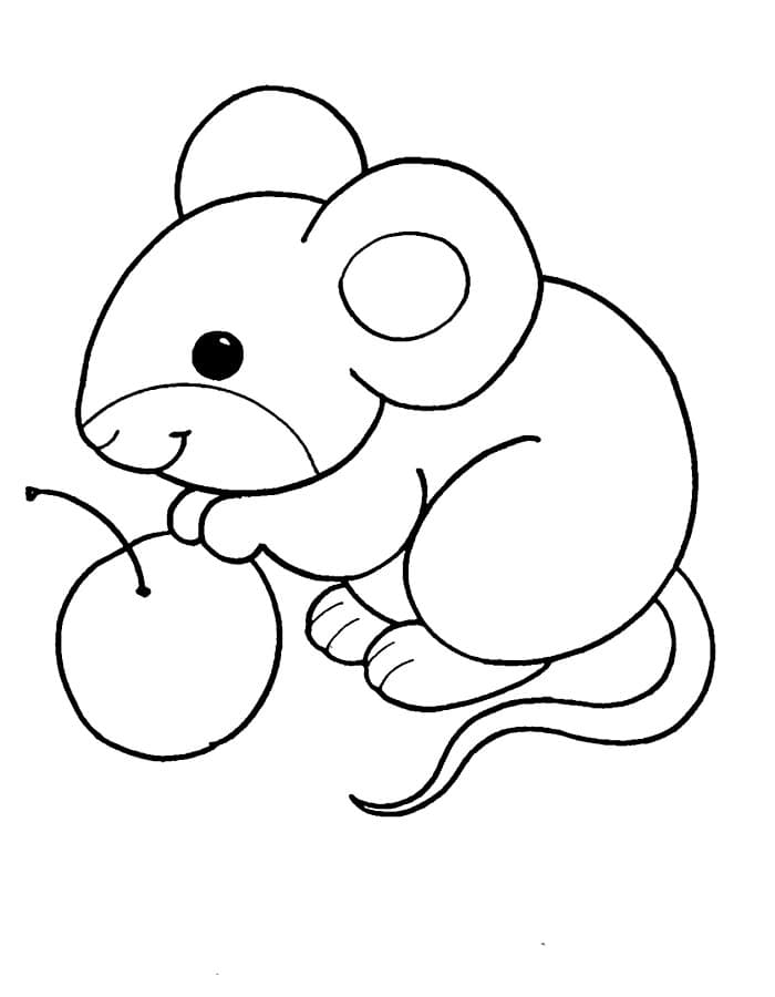 Раскраска Мышка. Раскраска 31