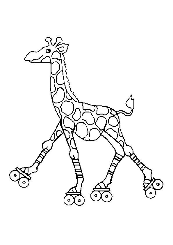 Раскраска Жираф. Раскраска 21