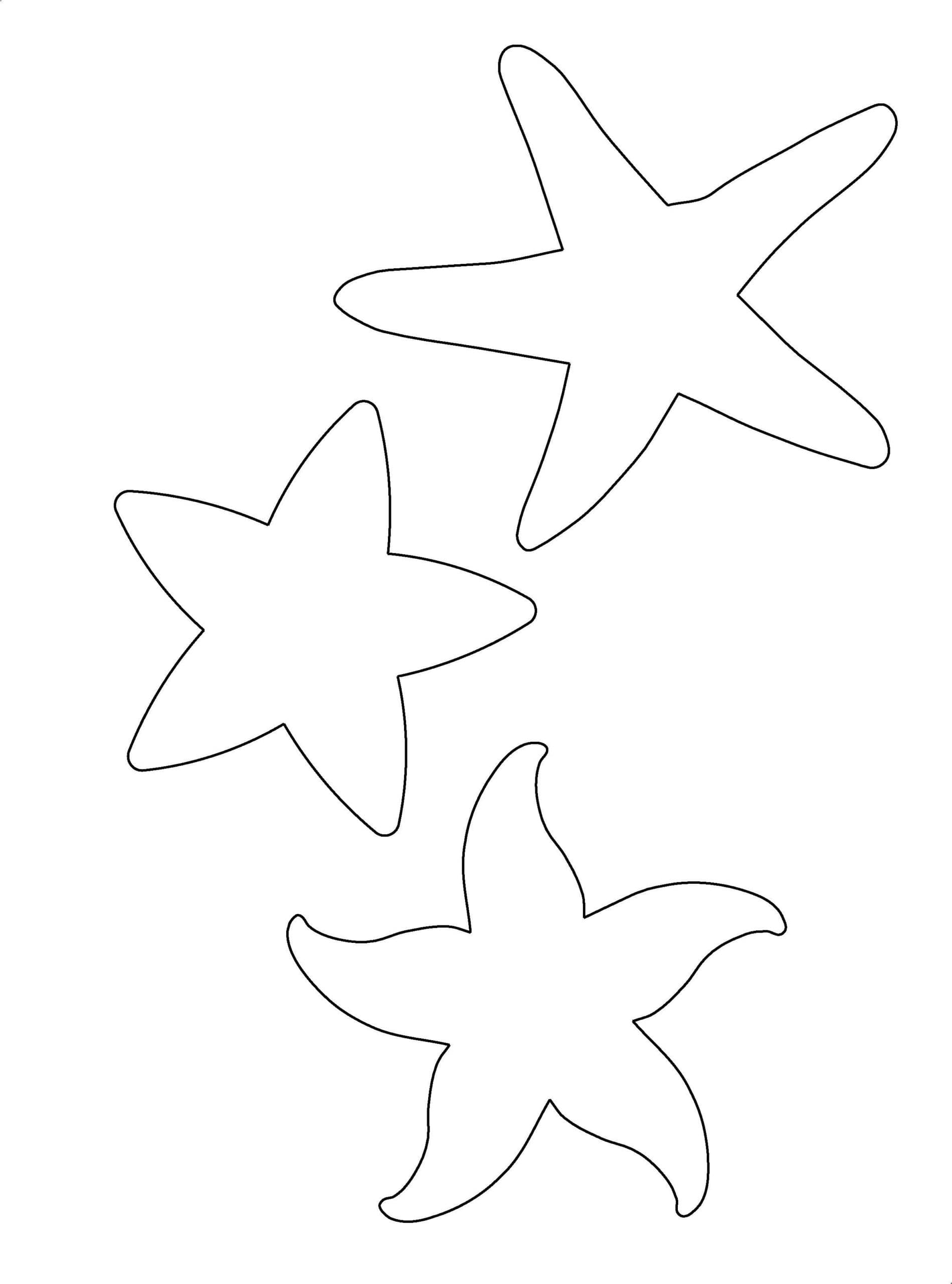 Трафарет и шаблон Звезды. Раскраска 12
