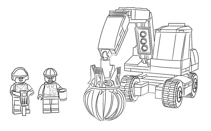 Раскраски ЛЕГО (LEGO). Раскраска 21