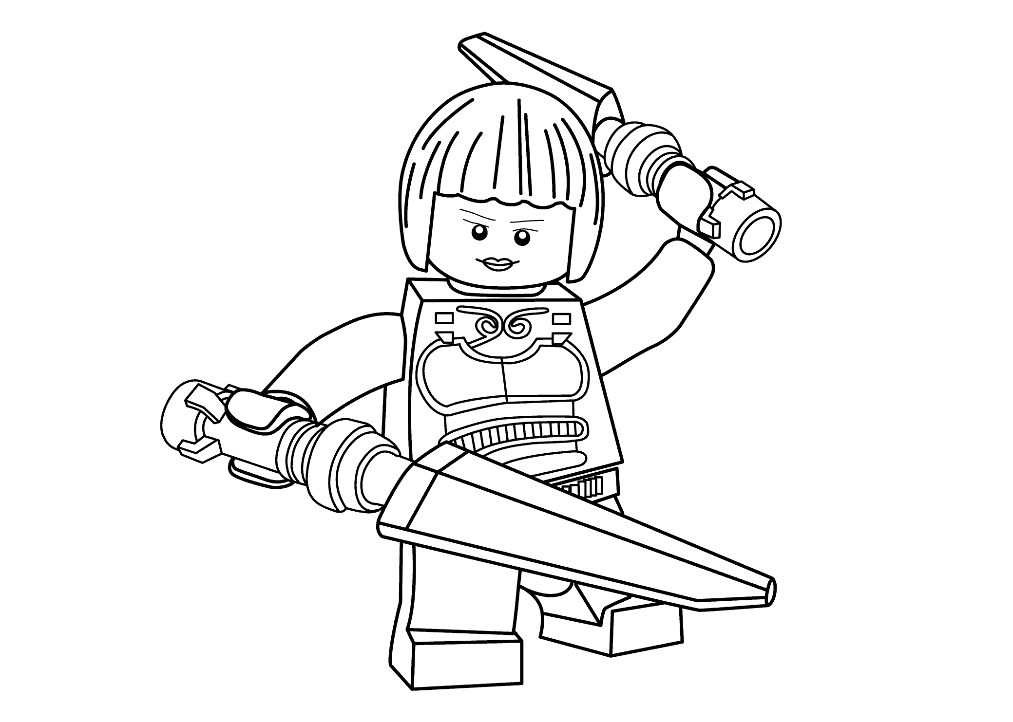 Раскраски ЛЕГО (LEGO). Раскраска 27