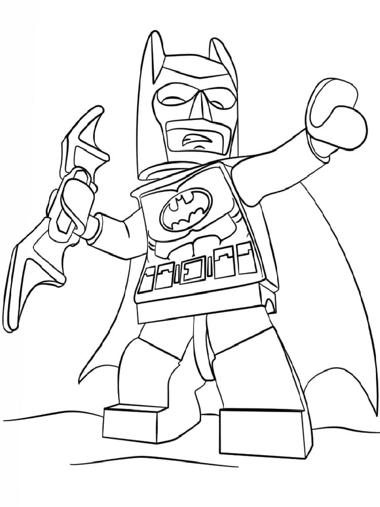 Раскраска Лего Бэтмен. Раскраска 12