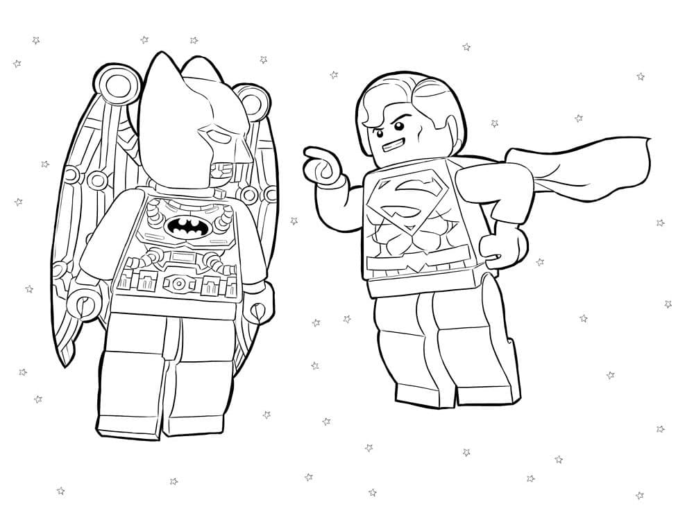 Раскраска Лего Бэтмен. Раскраска 13