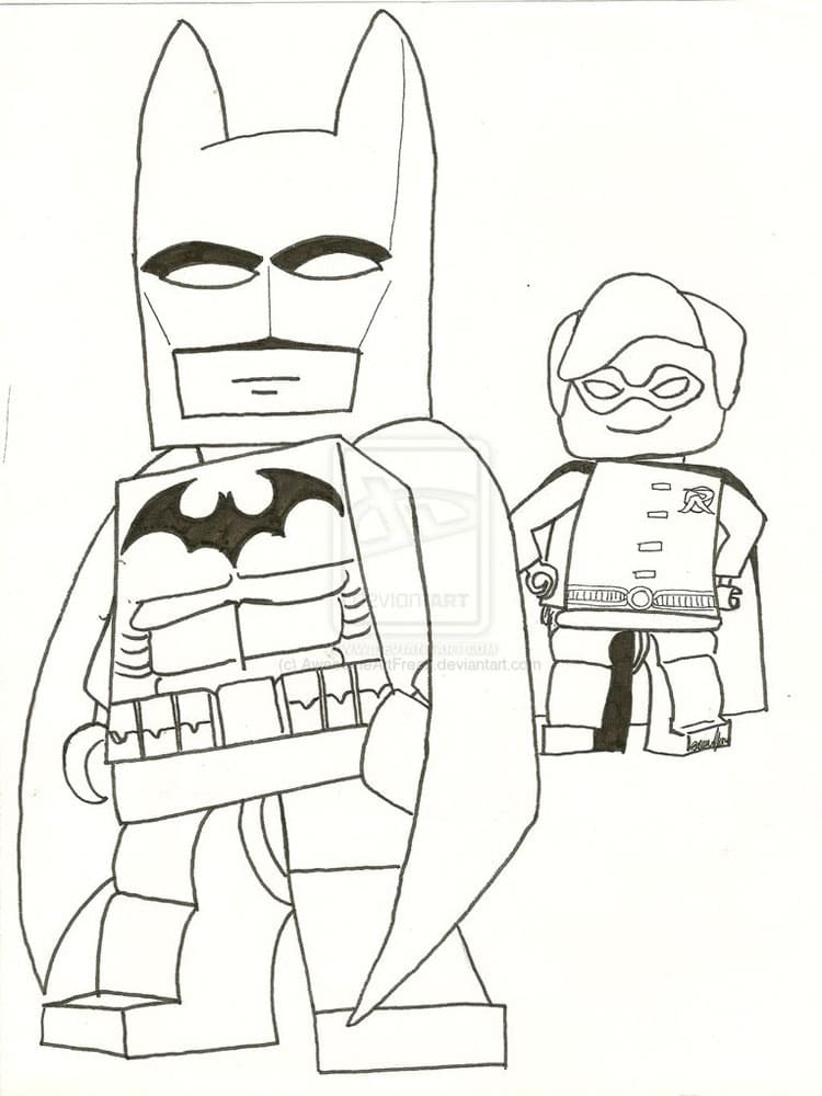 Раскраска Лего Бэтмен. Раскраска 14
