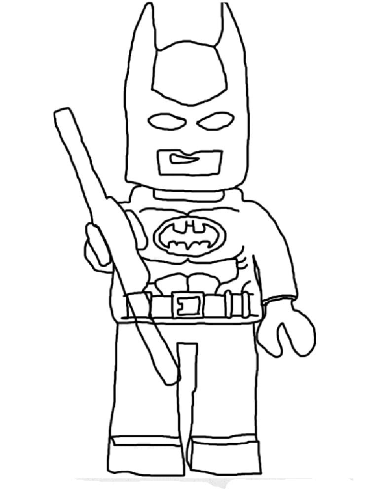 Раскраска Лего Бэтмен. Раскраска 2