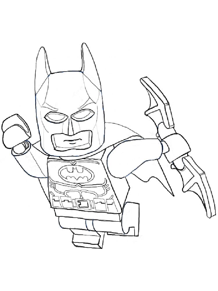 Раскраска Лего Бэтмен. Раскраска 9