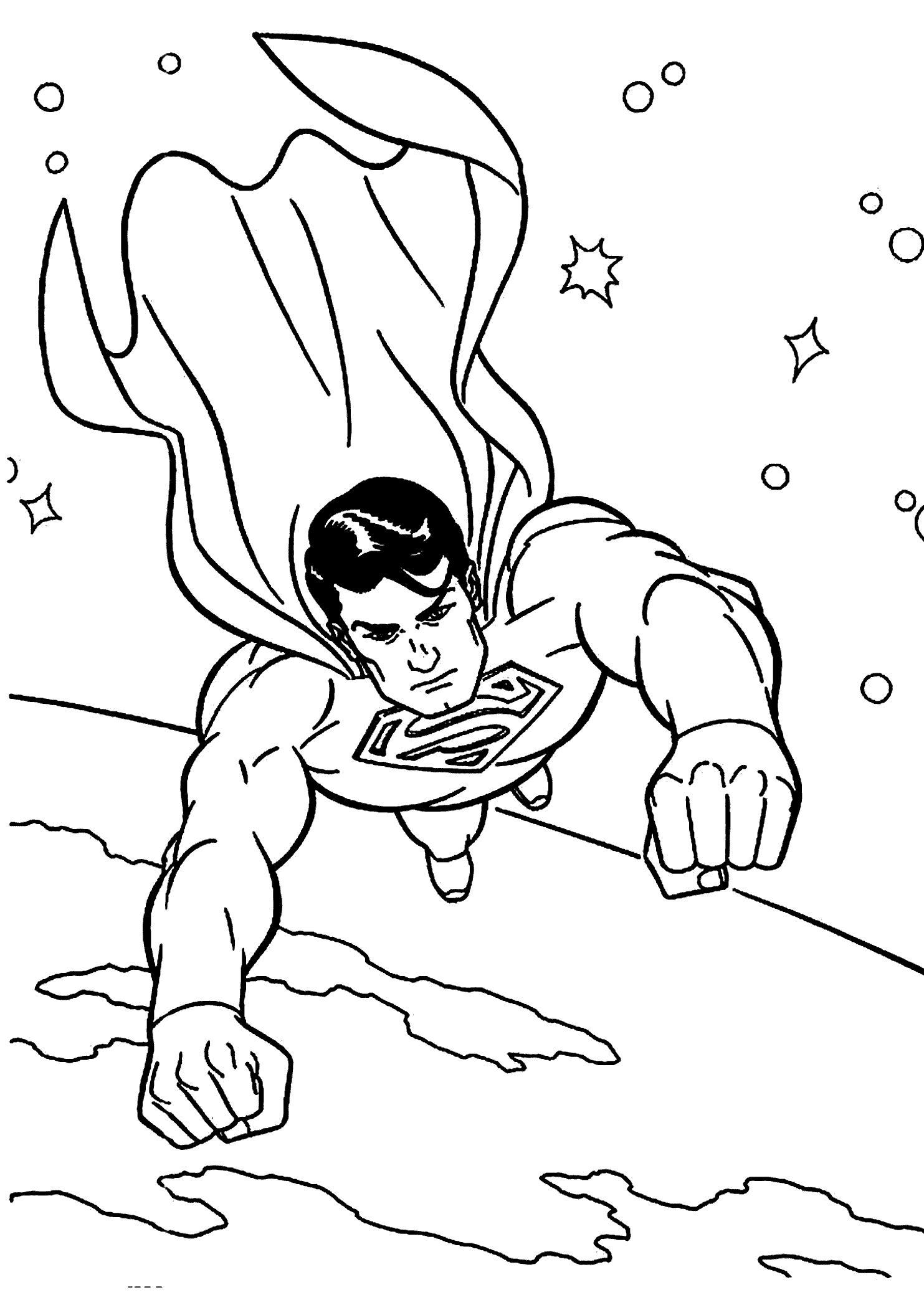 Раскраска Супермен. Раскраска 23