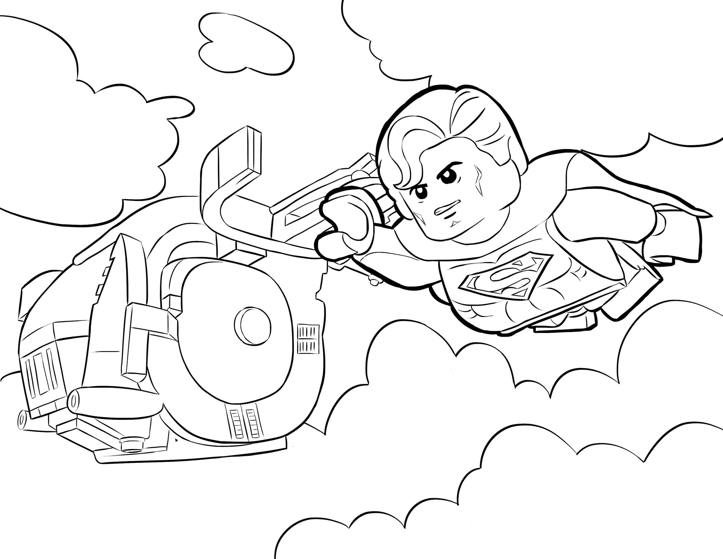 Раскраска Супермен. Раскраска 28